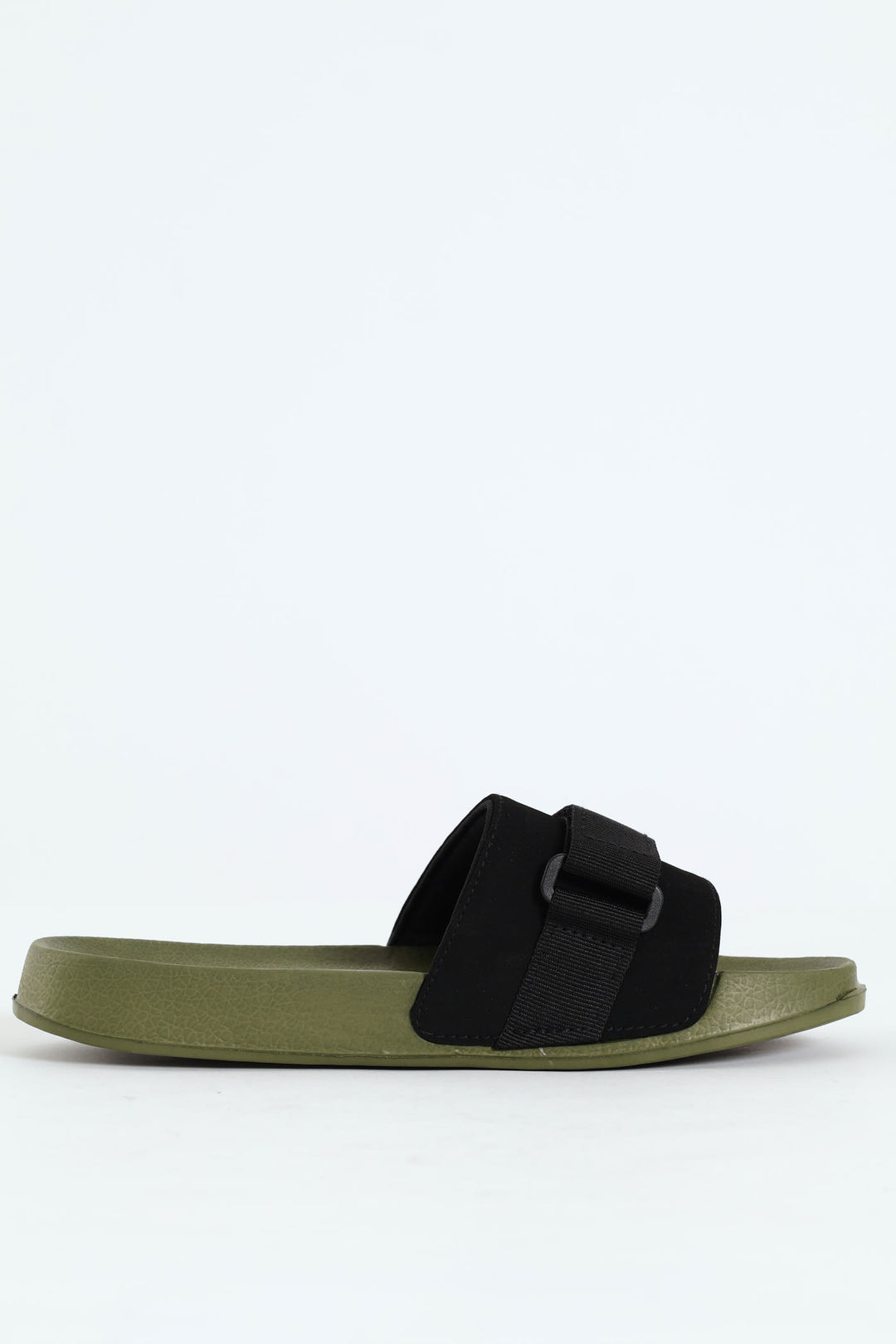 Boys Military Pool Slide - Black