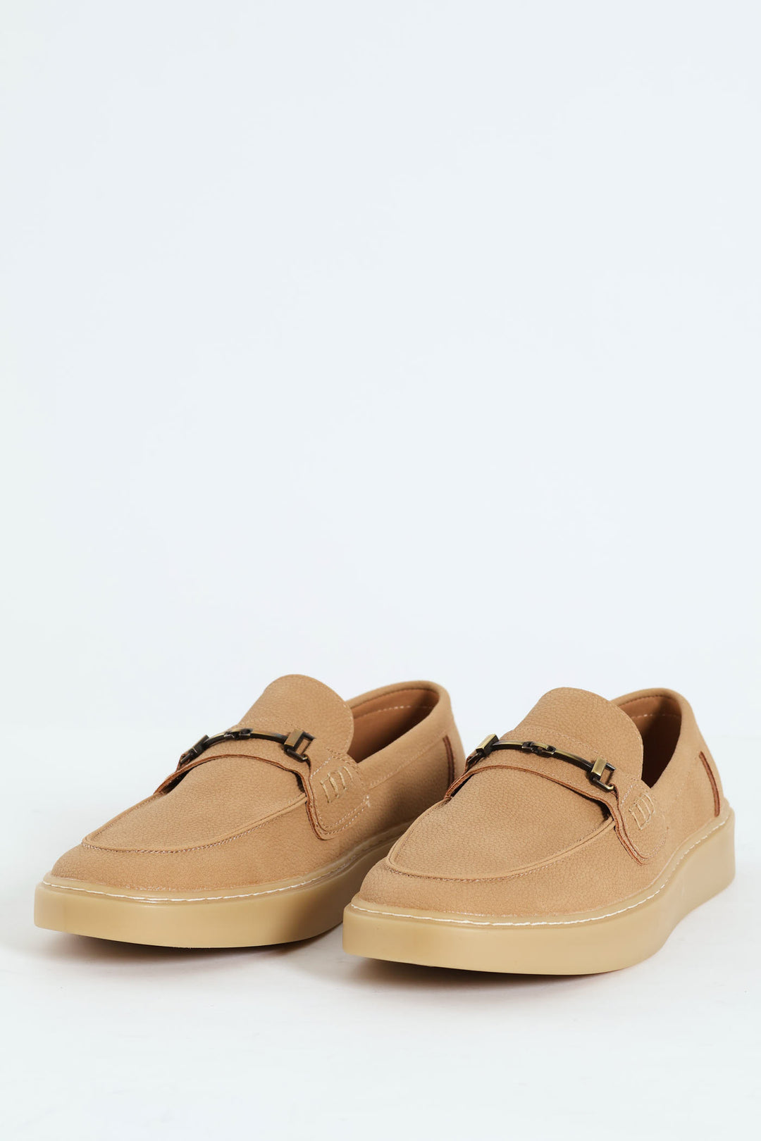 Pieza Metal Trim Slip On Loafer - Beige