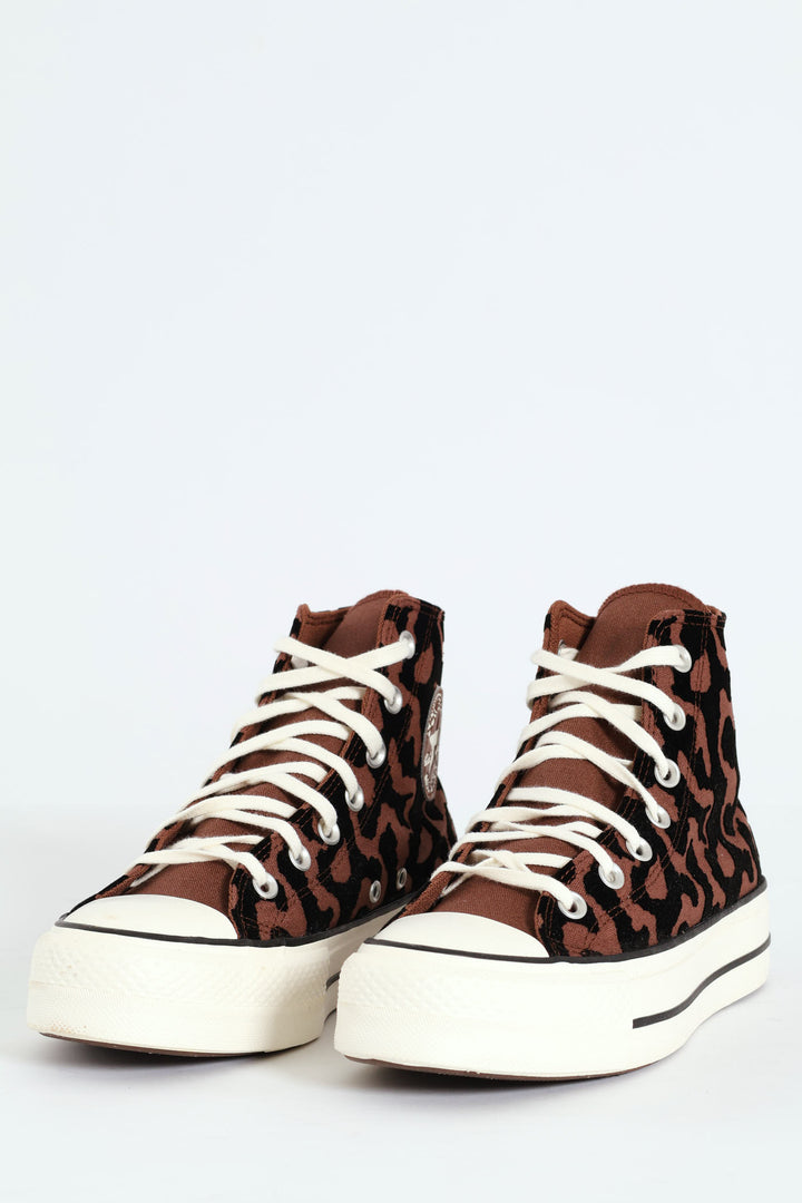 Chuck Taylor All Star Lift Leopard Remix Platform Sneaker - Animal