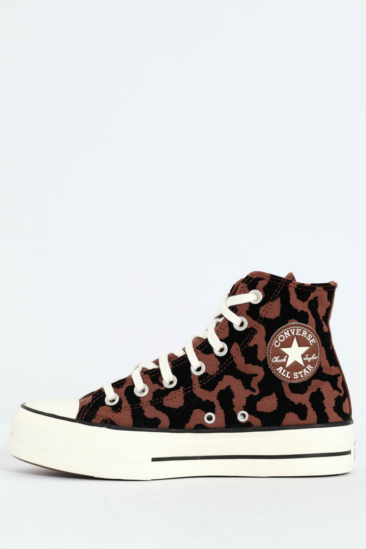 Chuck Taylor All Star Lift Leopard Remix Platform Sneaker - Animal