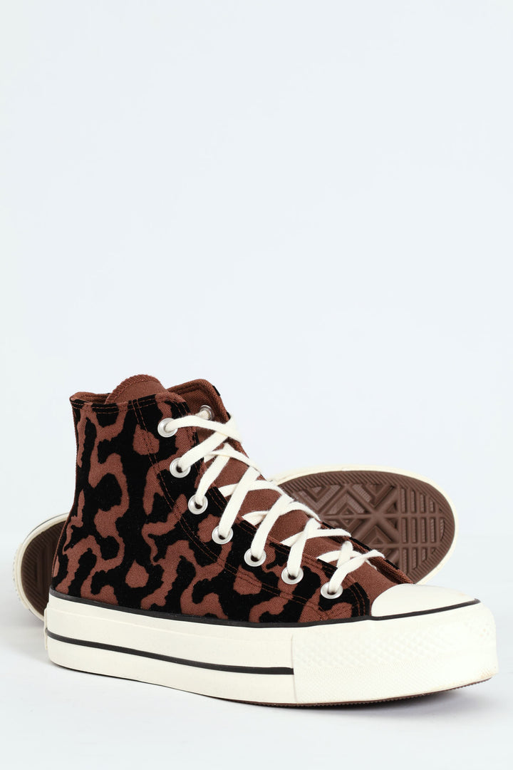 Chuck Taylor All Star Lift Leopard Remix Platform Sneaker - Animal