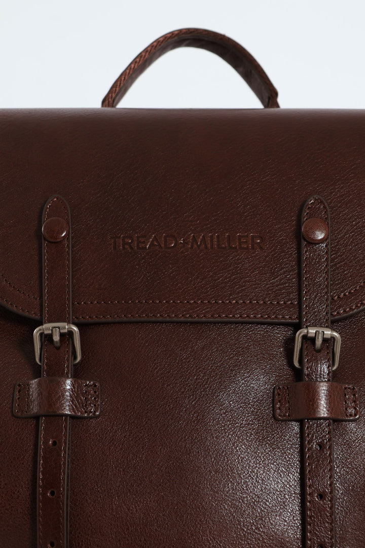 Leather Backpack - Brown