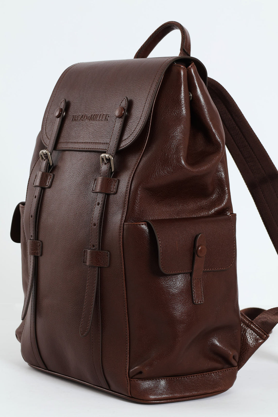 Leather Backpack - Brown