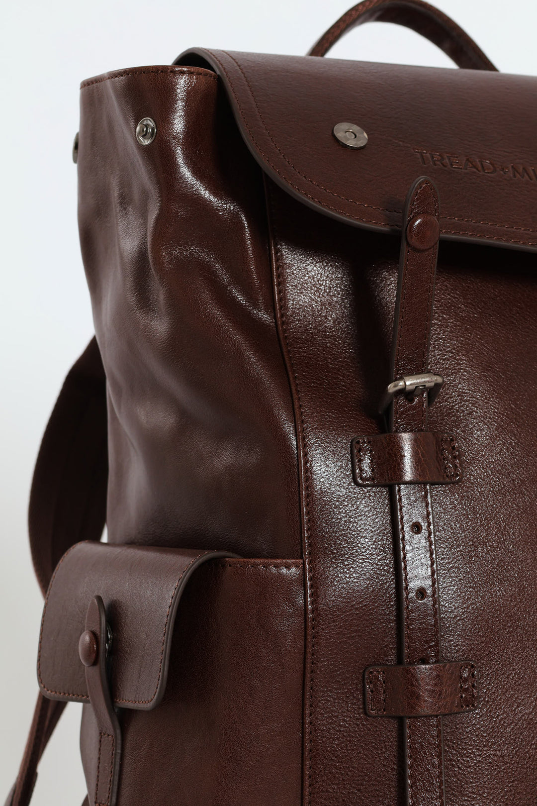 Leather Backpack - Brown