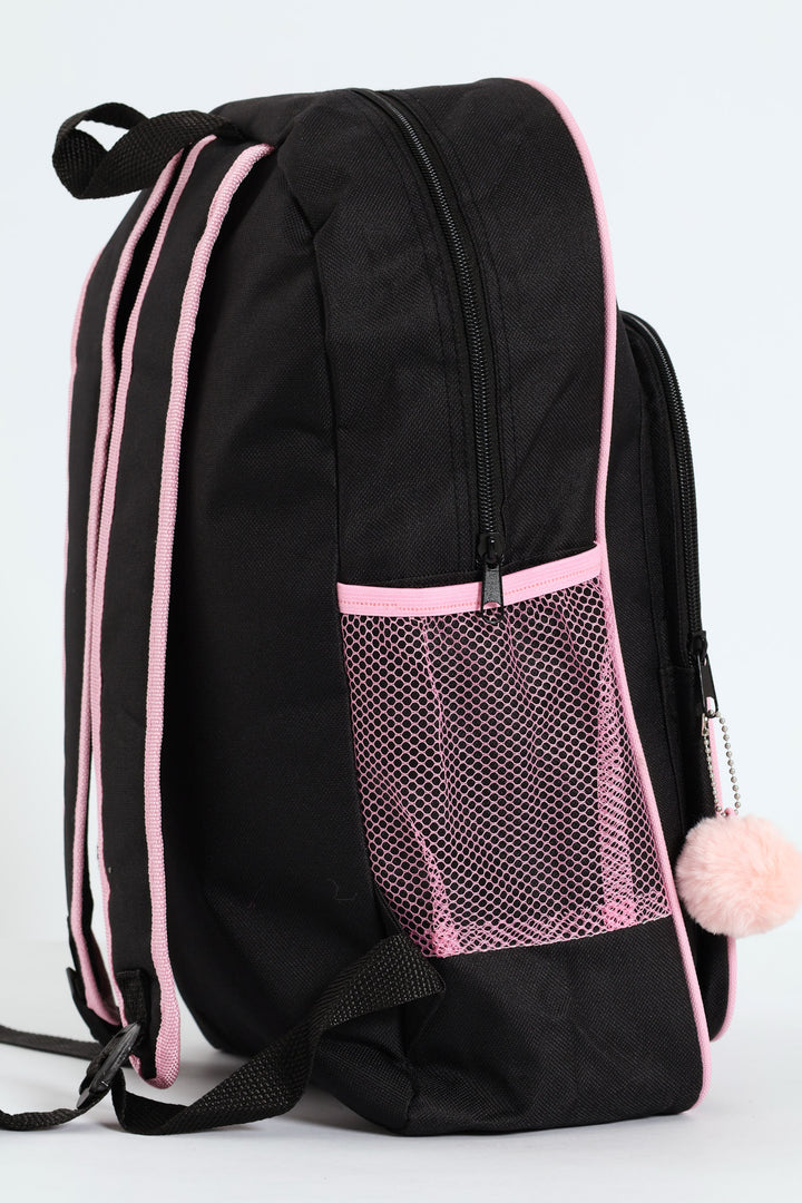 Hashtag Girls Fashion School Backpack - Pink