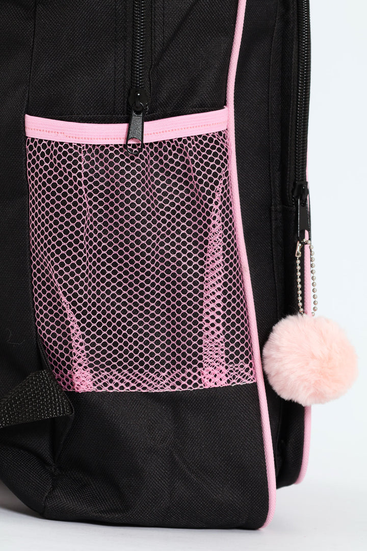 Hashtag Girls Fashion School Backpack - Pink