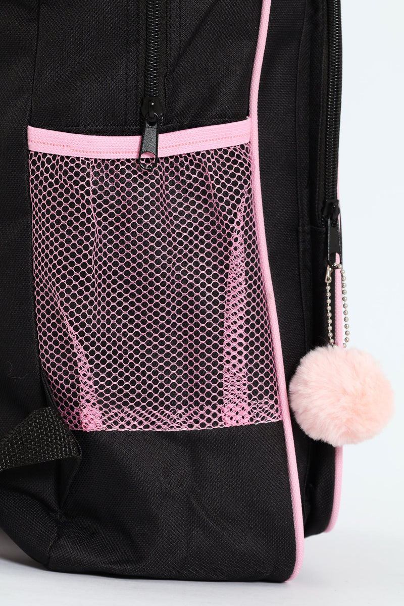 Hashtag Girls Fashion School Backpack - Pink
