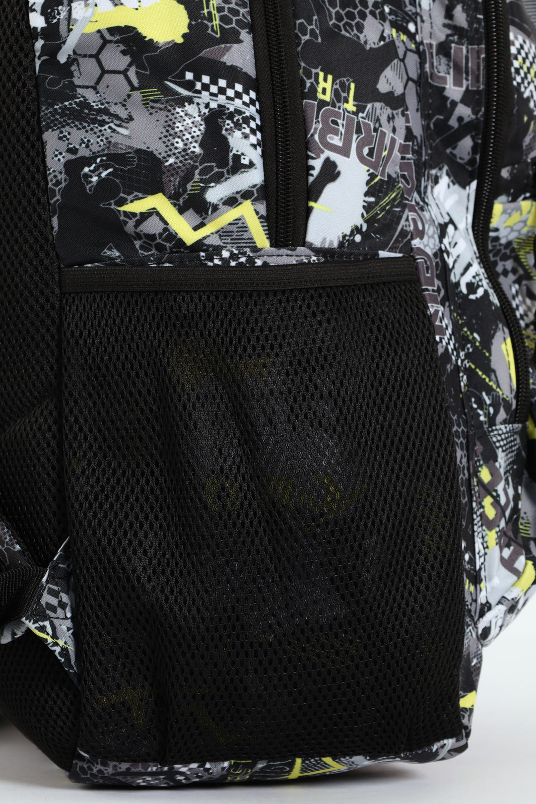 Pre-Boys Urban Skate Squiggle Print School Backpack - Black