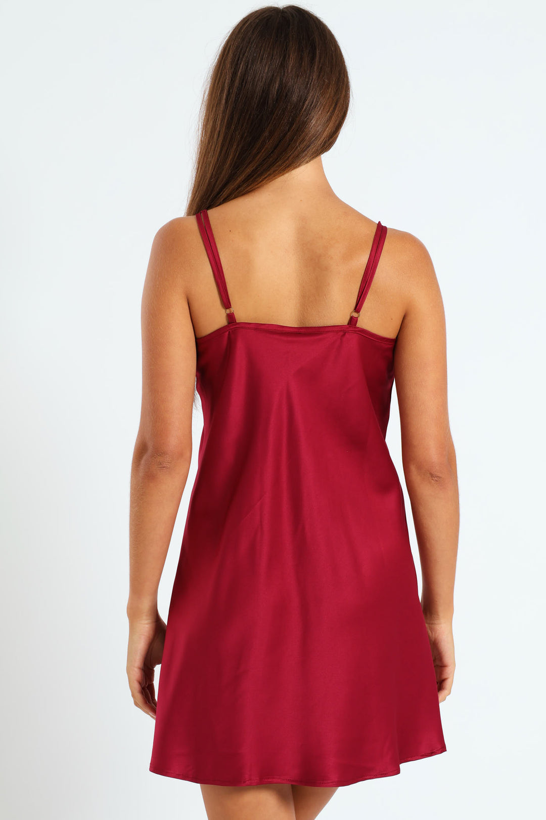 Single Fashion Chemise - Deep Red