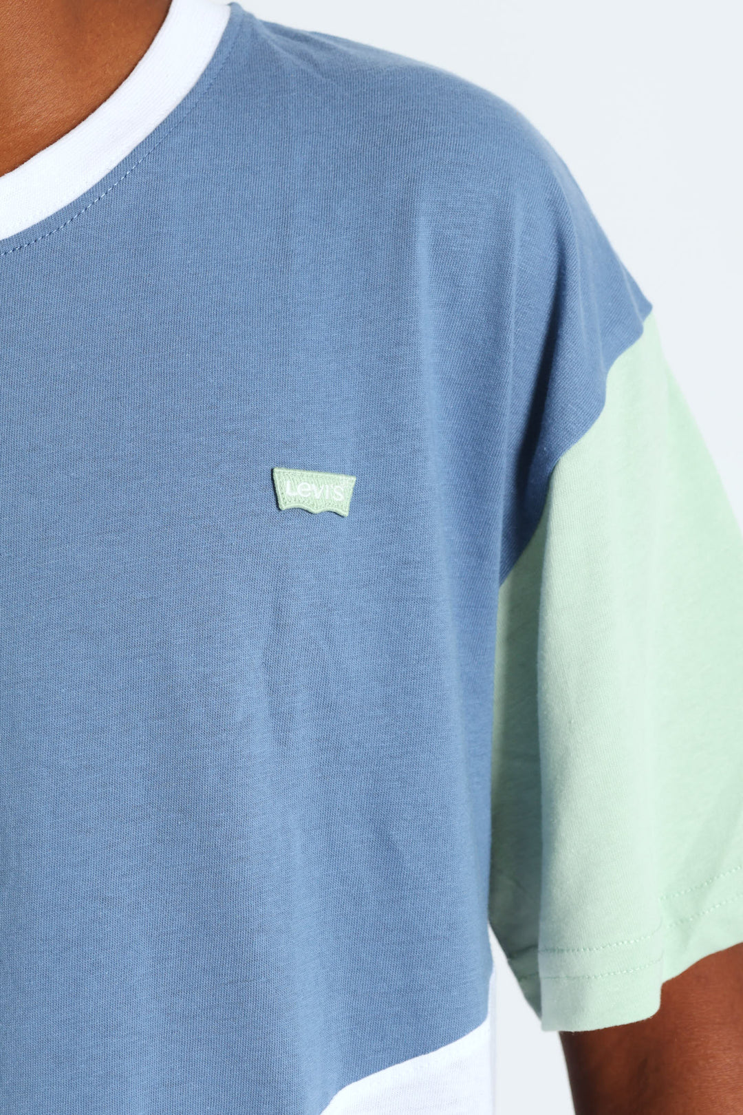 Boys Cut & Sew Tee - Navy/Sage