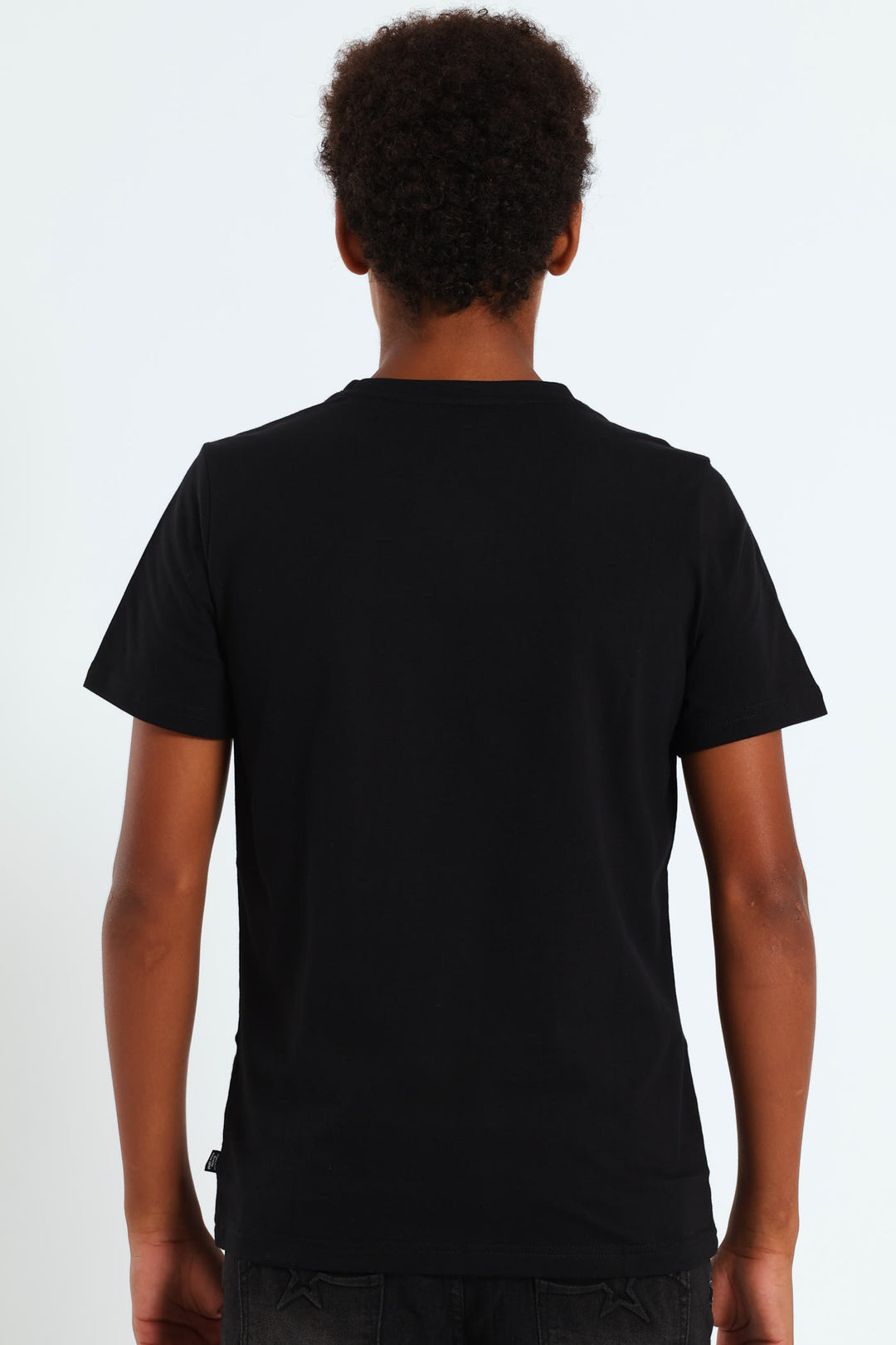 Boys 2 Tone Logo Tee - Black