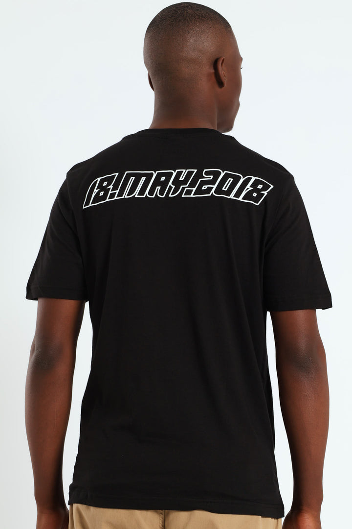 Racer Front & Back Tee - Black