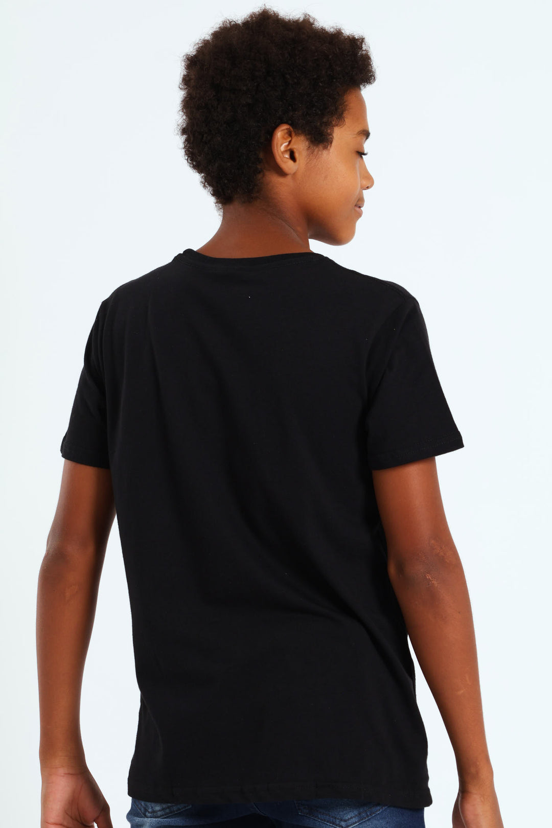 Boys AI Print Tee - Black