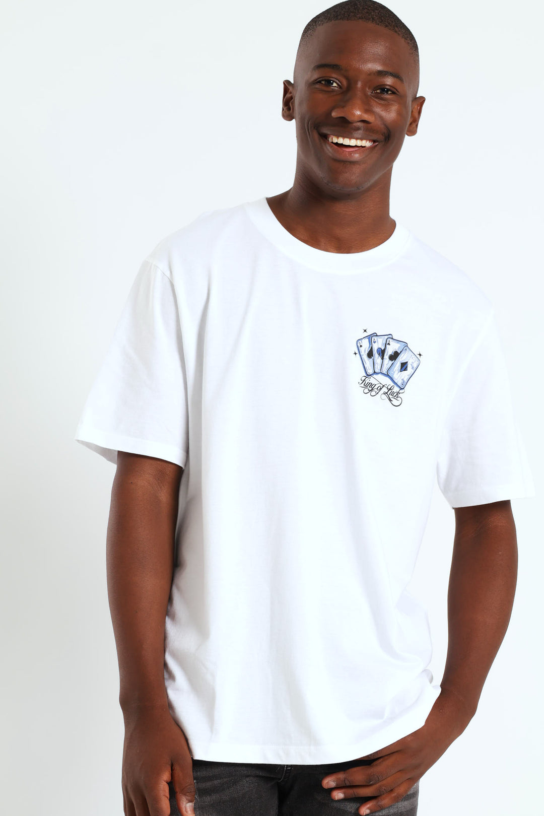 Cards Front & Back Tee - White