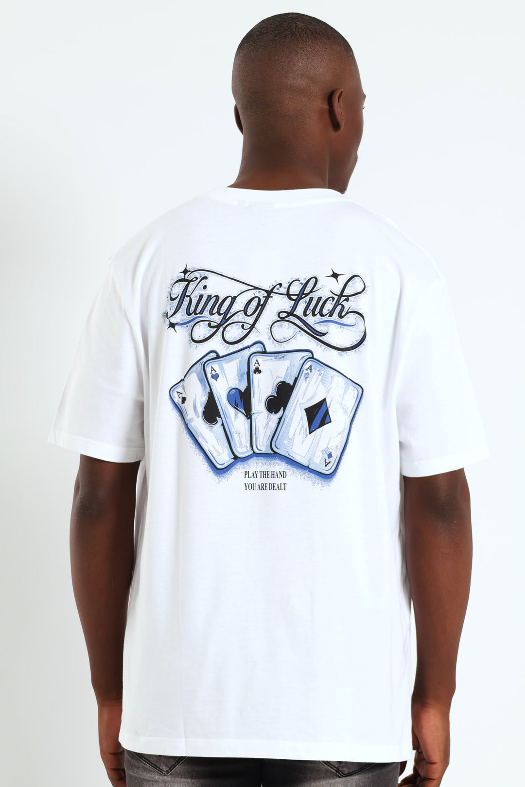 Cards Front & Back Tee - White