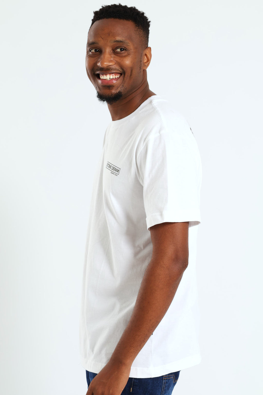 Core Front & Back Print Tee - White