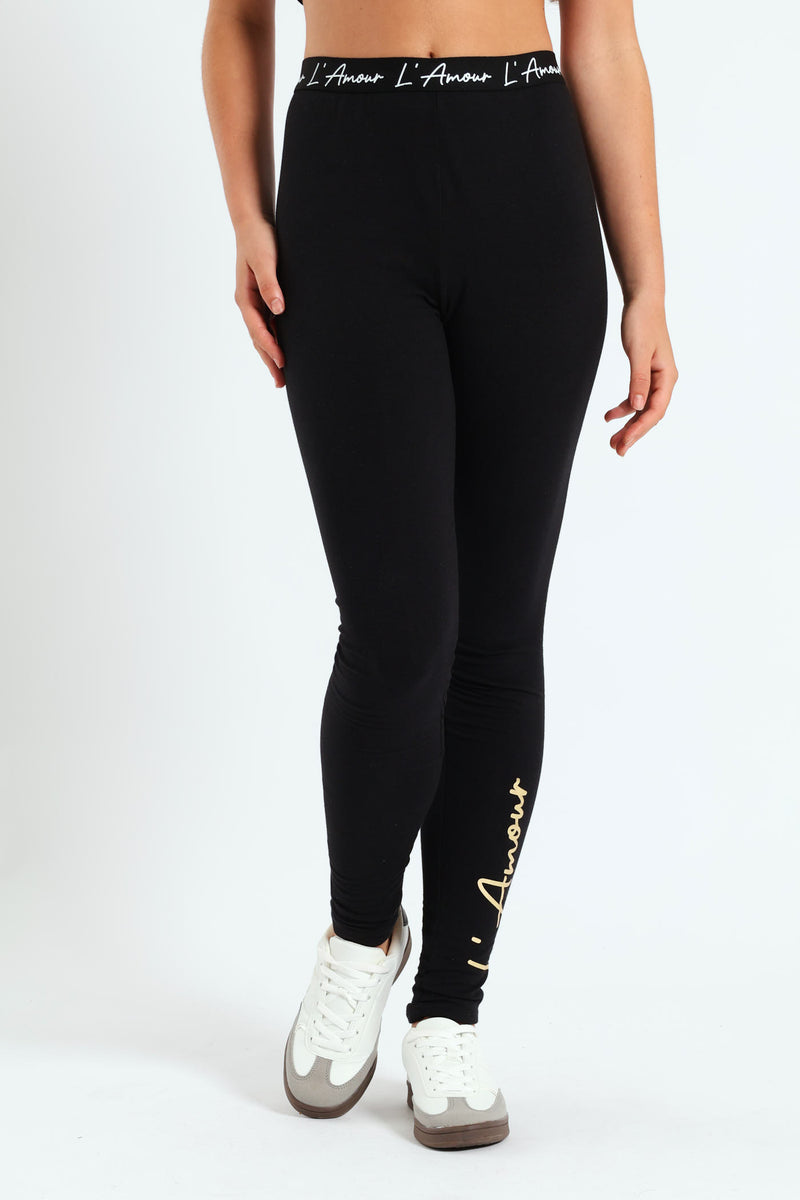 Girls Expo Legging - Black