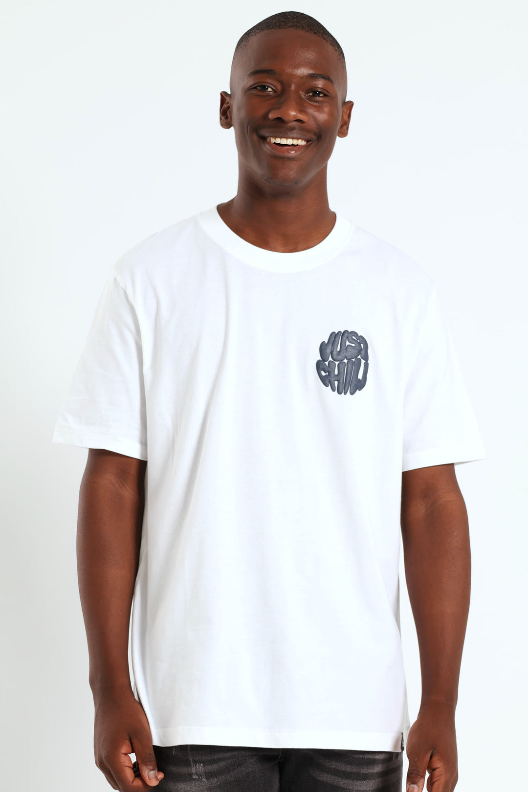 Just Chill Print Tee - White
