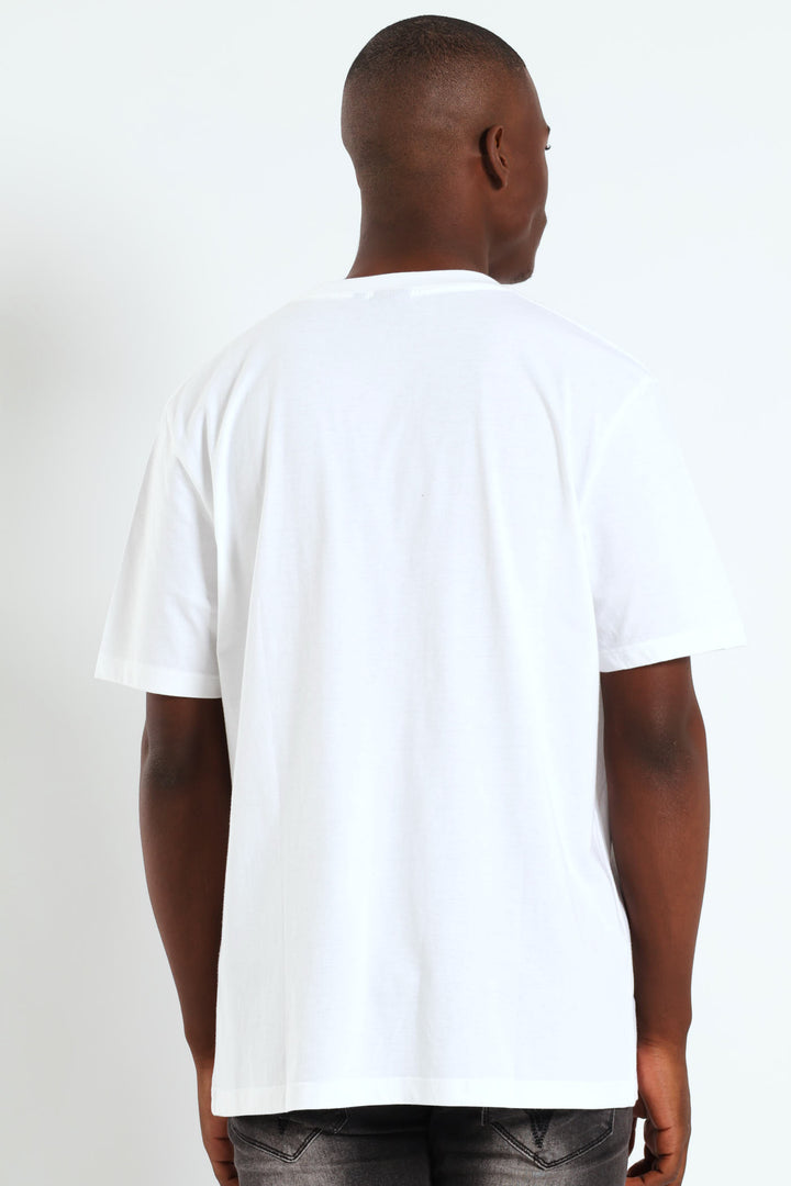 Just Chill Print Tee - White