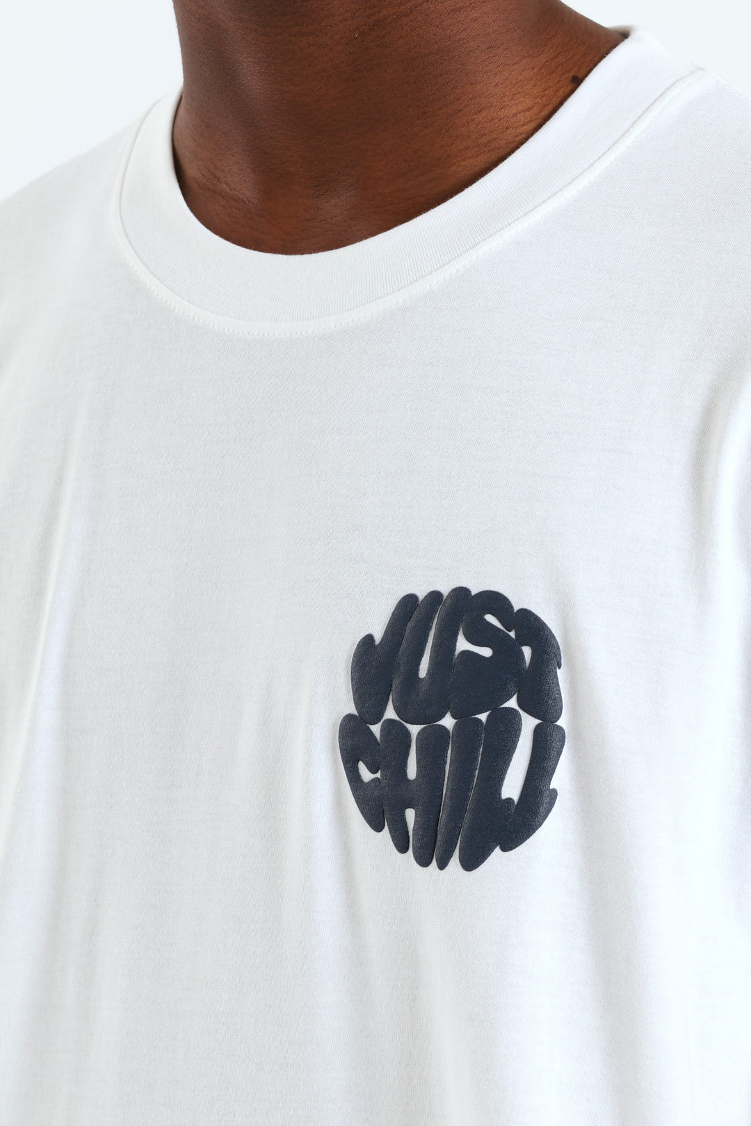 Just Chill Print Tee - White