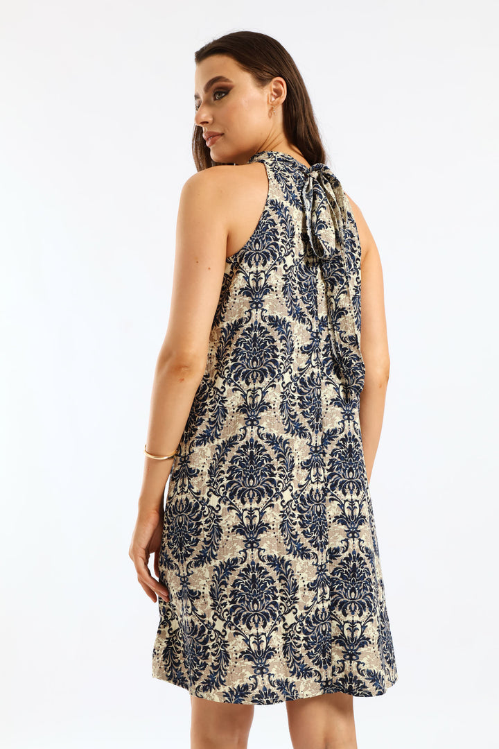 Scarf Swing Mini Dress - Multi