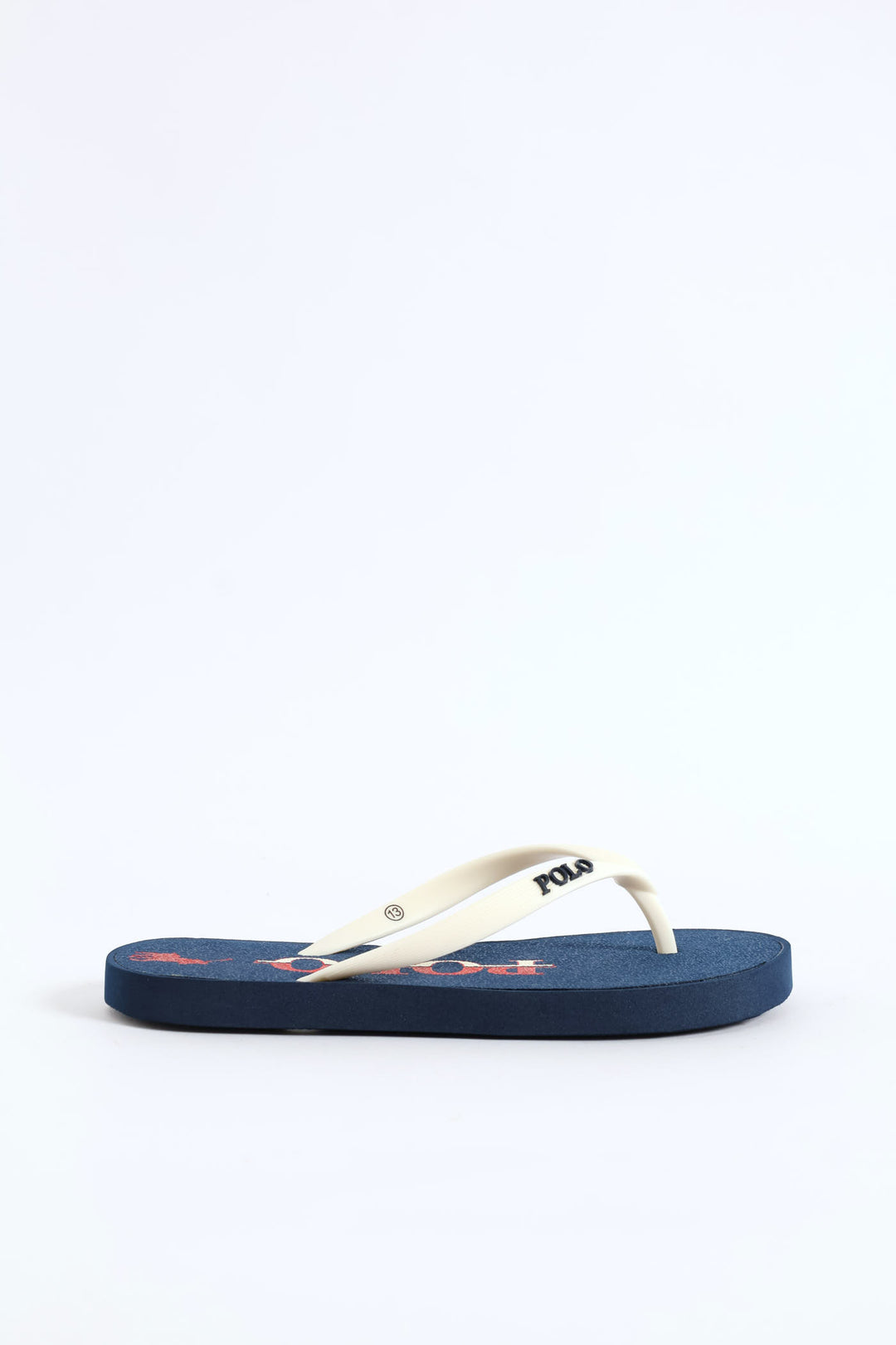 Boys Flip Flop - Navy/White