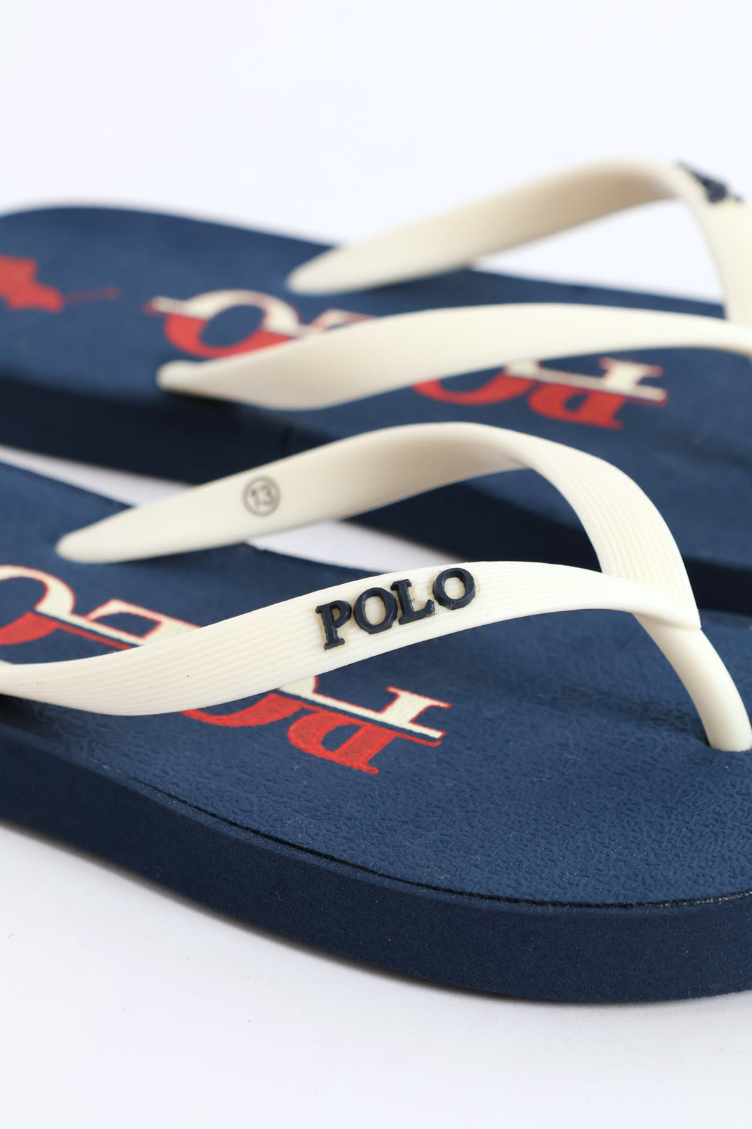 Boys Flip Flop - Navy/White