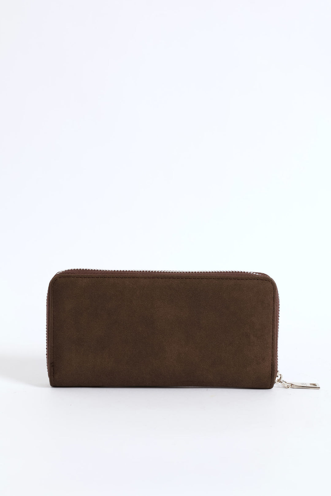 Frankie Suede Wallet - Chocolate