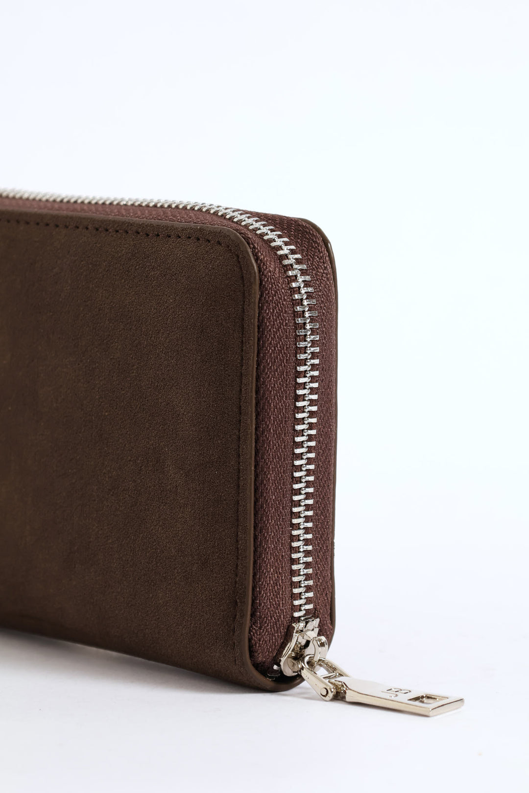 Frankie Suede Wallet - Chocolate