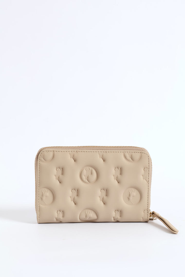 Halo Medium Zip Around Purse - Cashmere