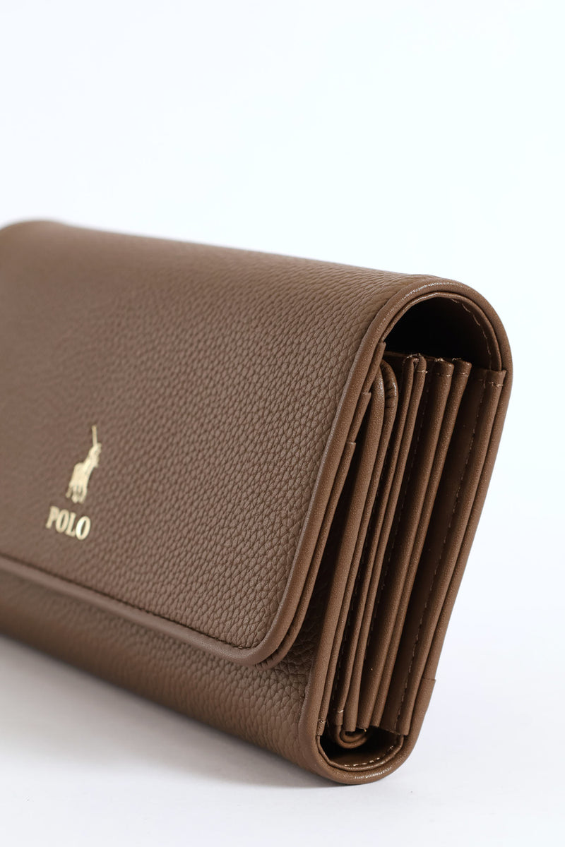 Lyon Trifold Purse - Taupe