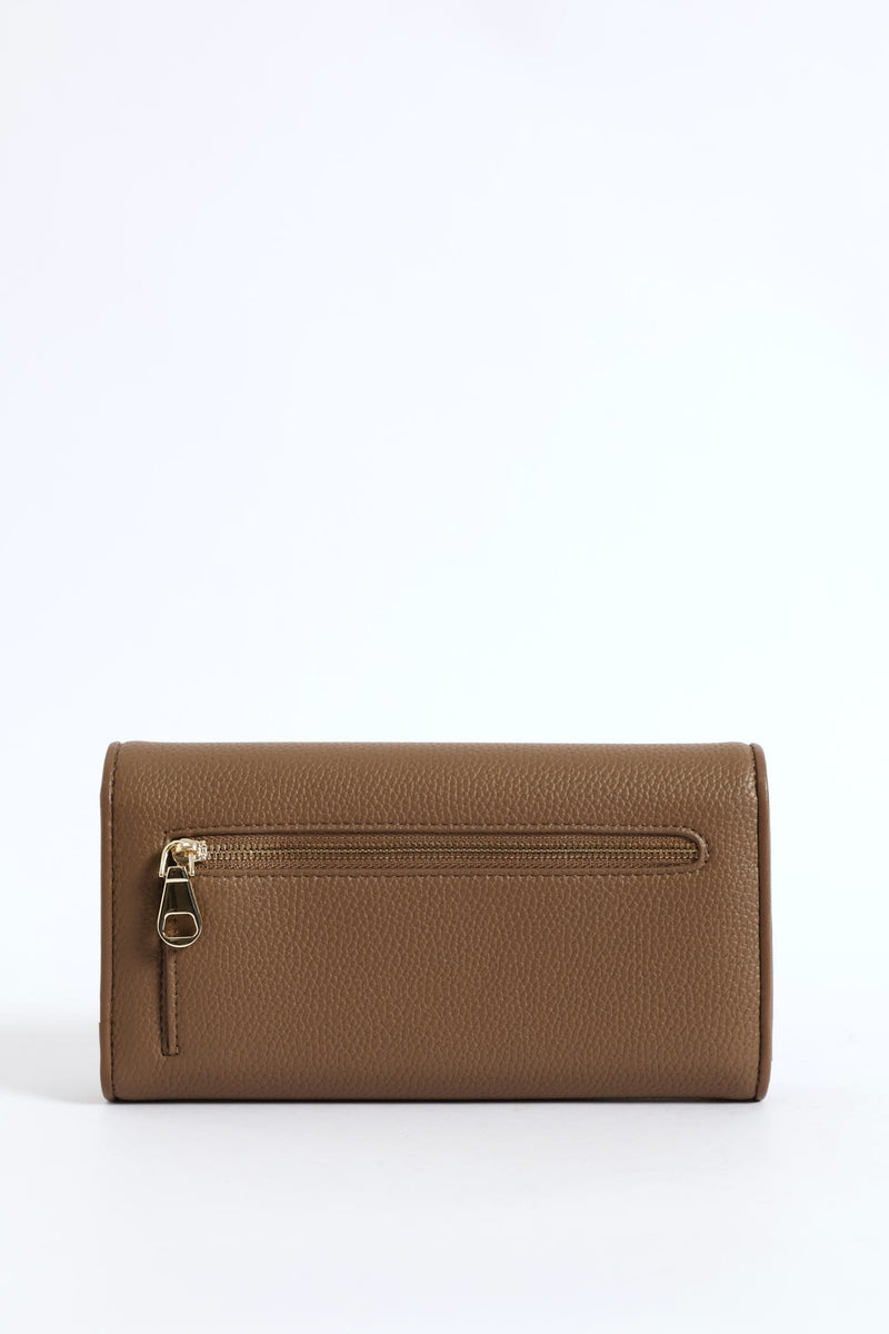 Lyon Trifold Purse - Taupe
