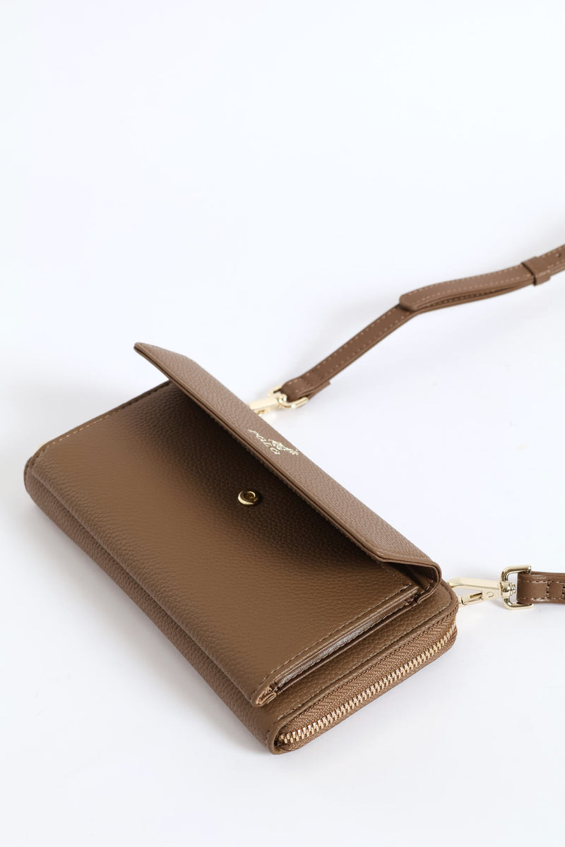 Lyon Phone Sling Bag - Taupe