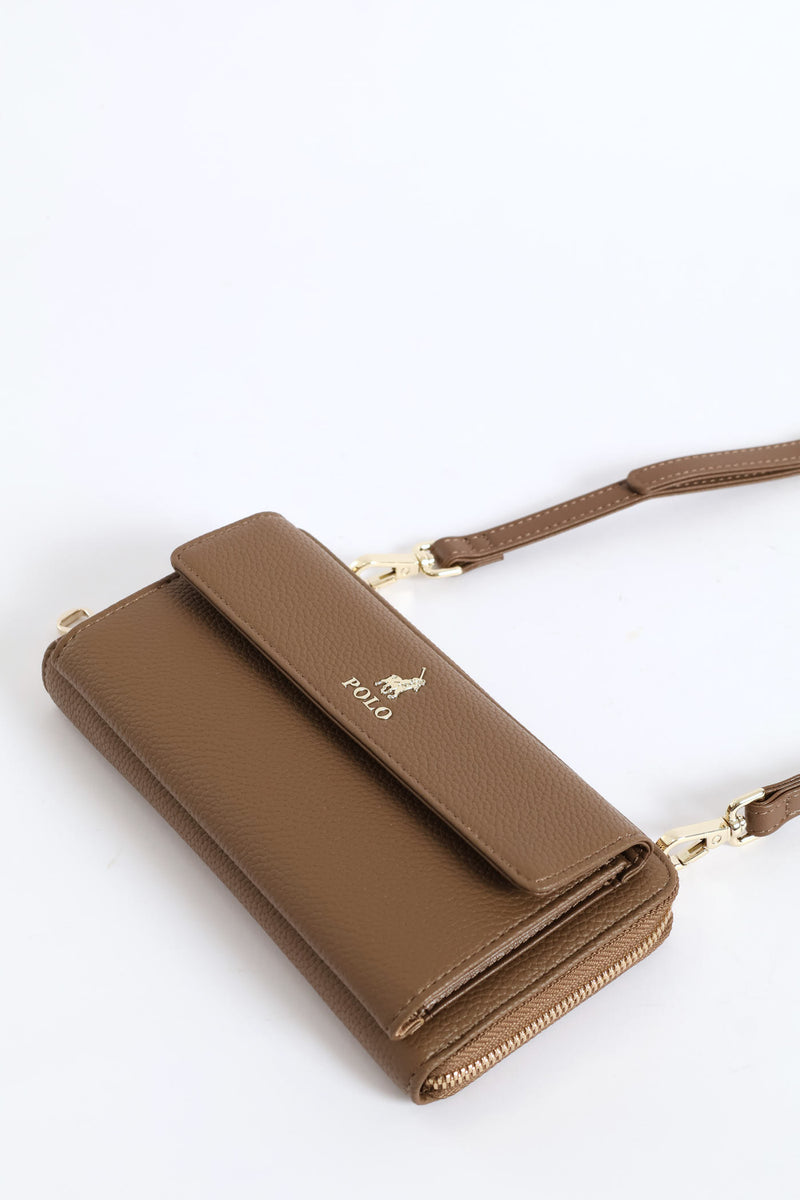 Lyon Phone Sling Bag - Taupe