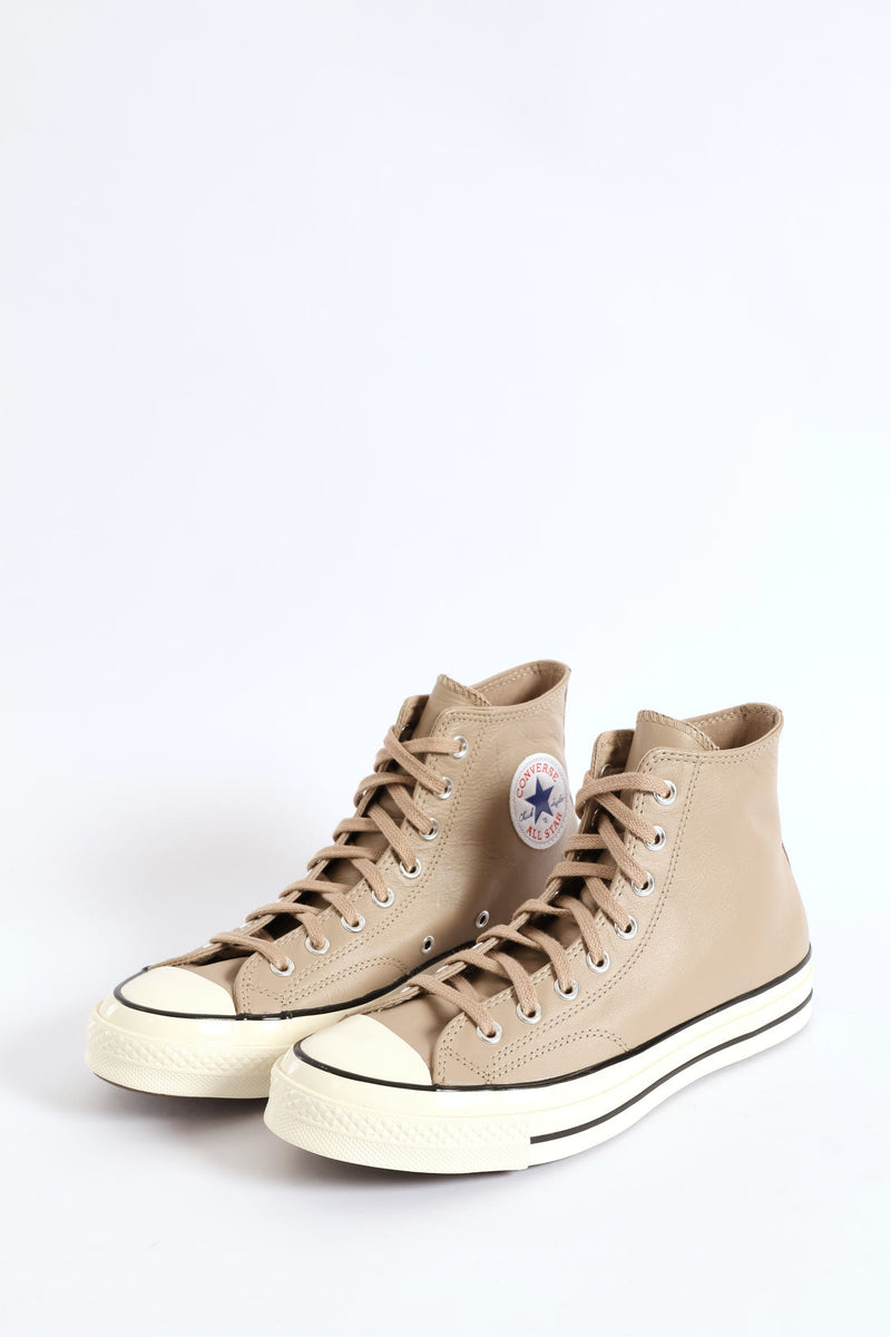 Chuck 70 Leather Sneaker - Stone