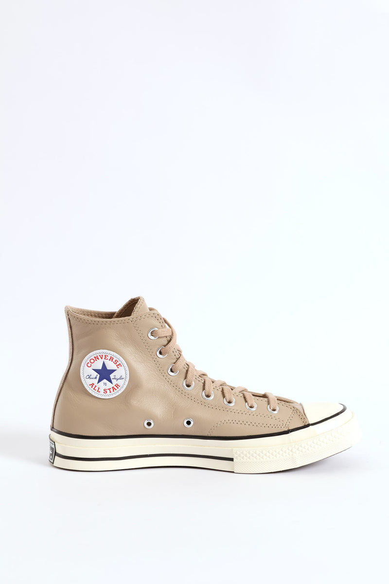 Chuck 70 Leather Sneaker - Stone