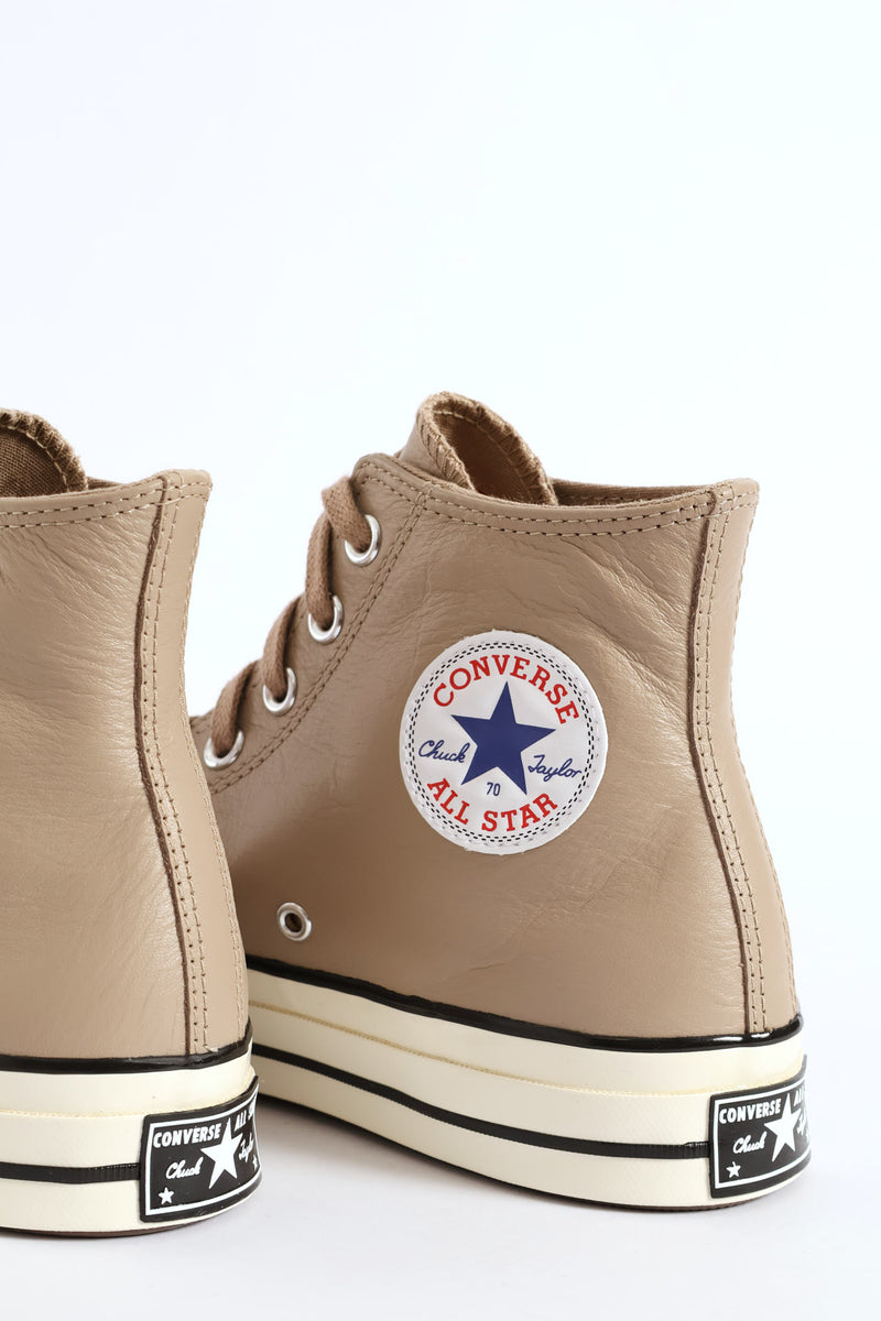 Chuck 70 Leather Sneaker - Stone