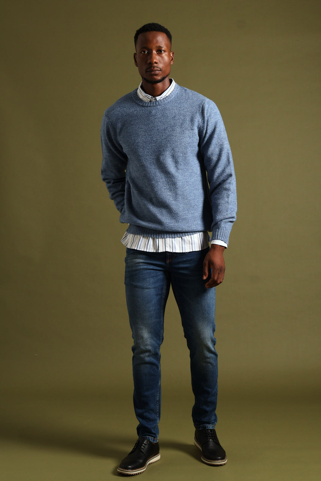 Plain Crew Knitwear - Blue