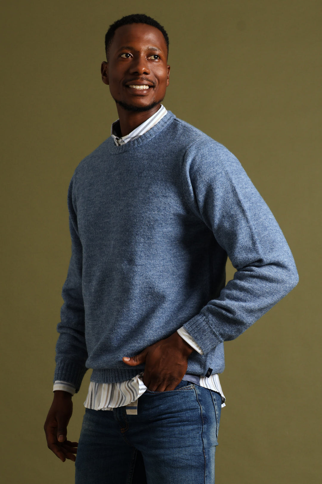 Plain Crew Knitwear - Blue