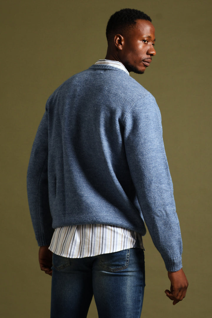 Plain Crew Knitwear - Blue