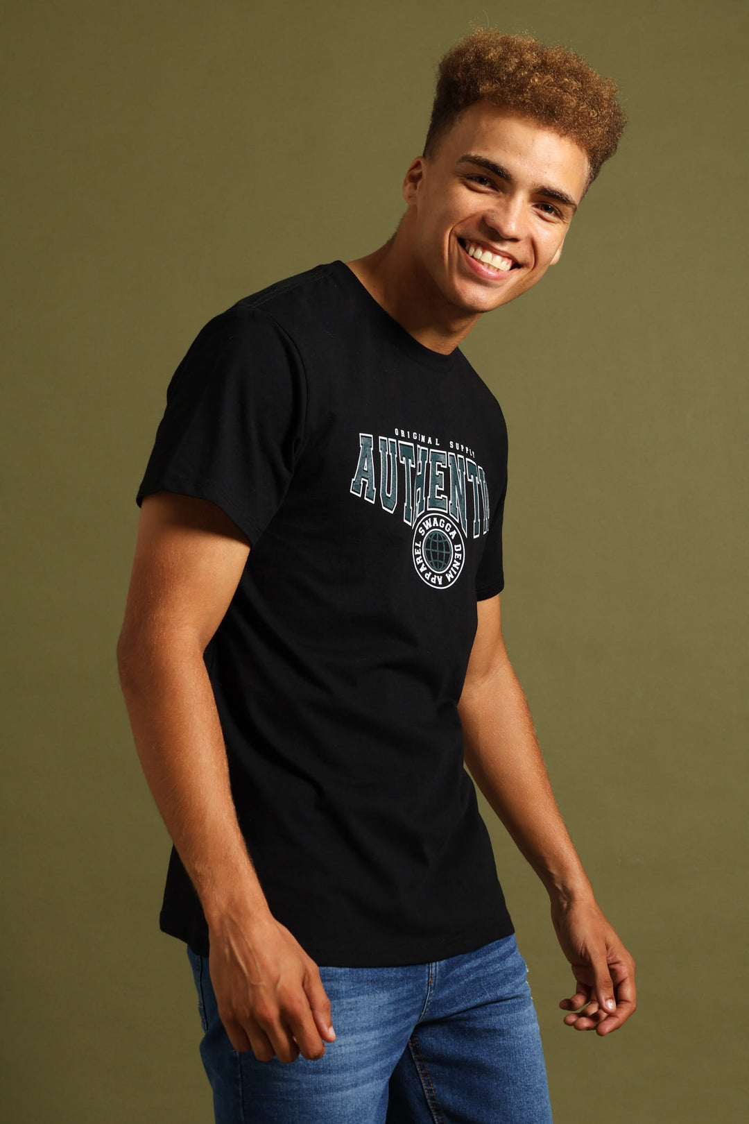 Basic Print Tee - Black