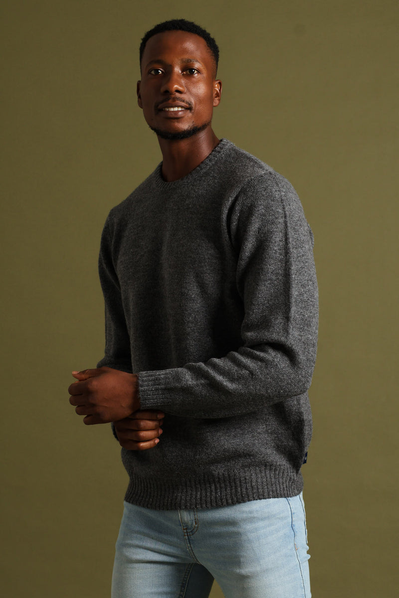 Plain Crew Knitwear - Charcoal Melange