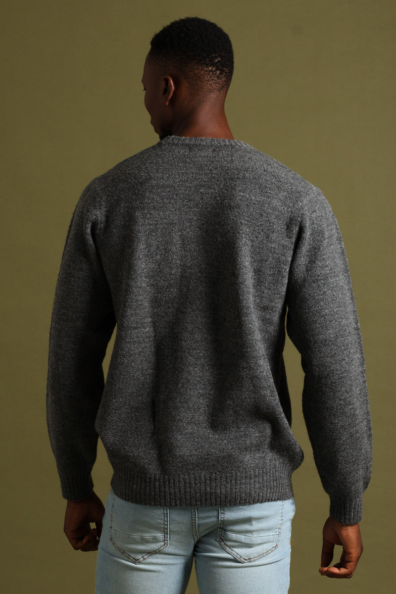 Plain Crew Knitwear - Charcoal Melange