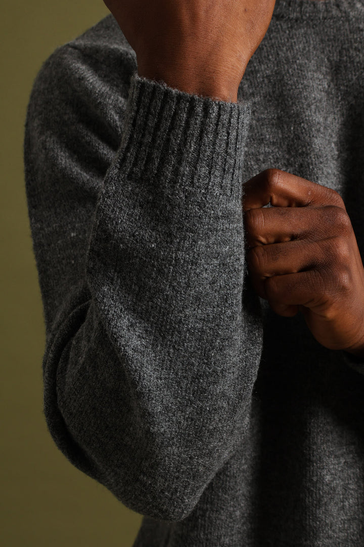 Plain Crew Knitwear - Charcoal Melange