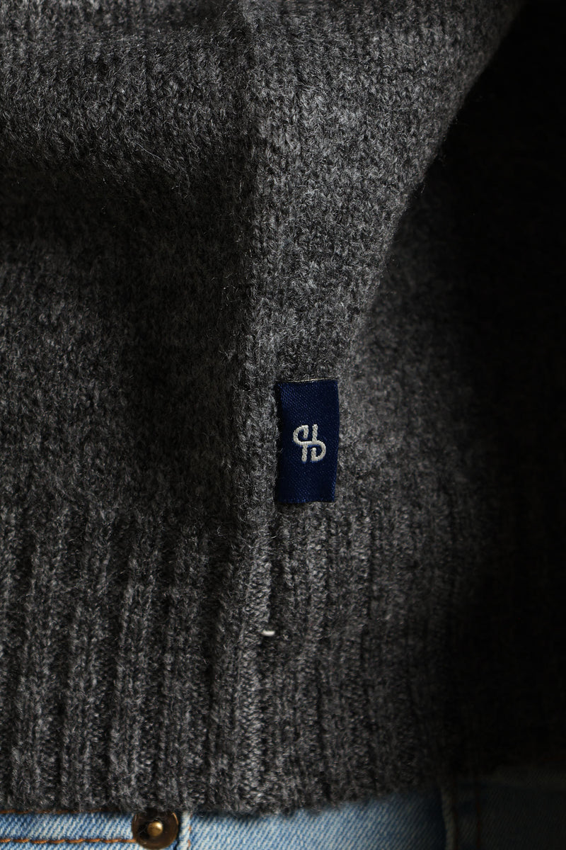 Plain Crew Knitwear - Charcoal Melange