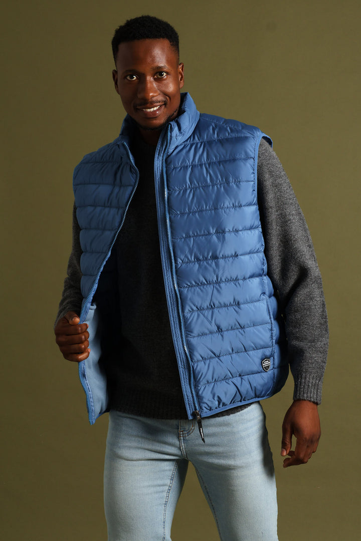 Puffer Gilet - Steel Blue