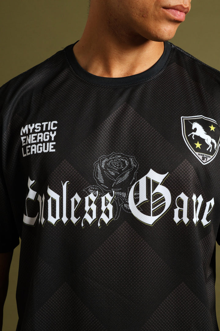 Dark Sport Jersey Tee - Black