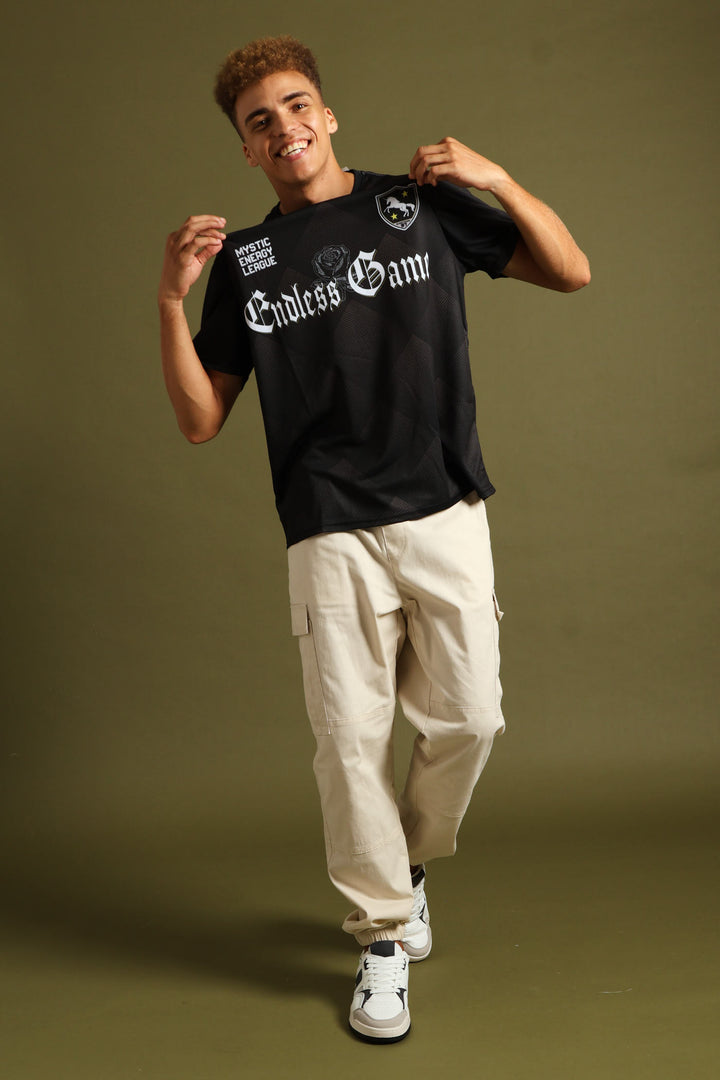 Dark Sport Jersey Tee - Black