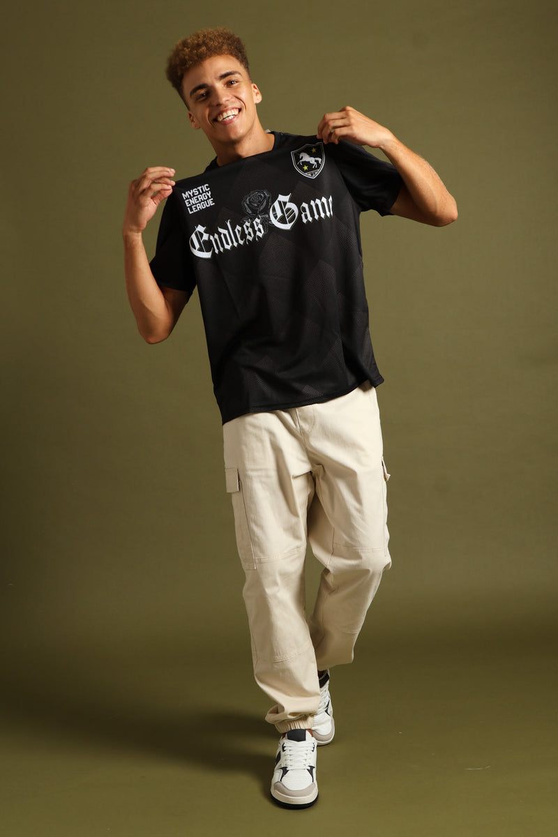 Dark Sport Jersey Tee - Black