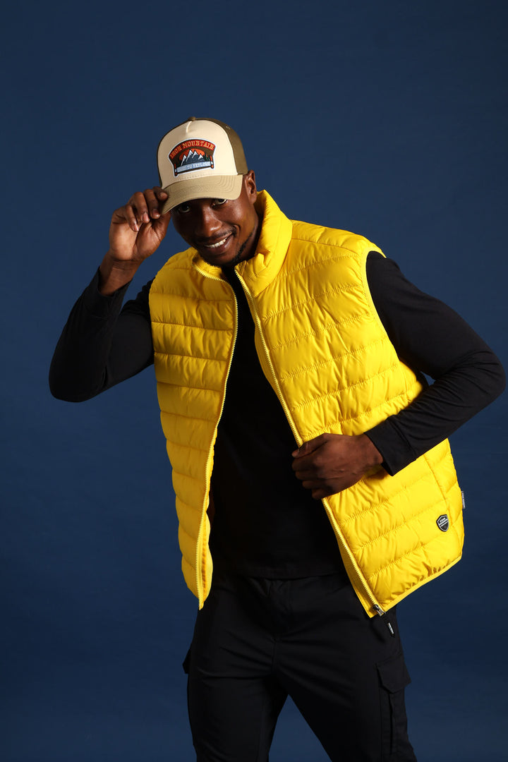 Puffer Gilet - Yellow